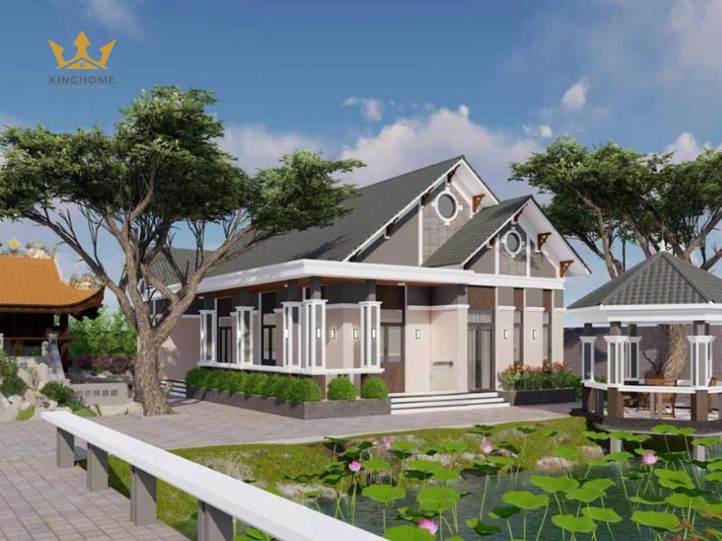 1-Thiết kế biệt thự sân vườn mini tối ưu cả về công năng lẫn thẩm mỹ