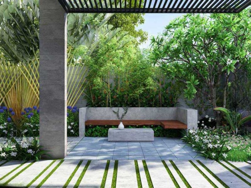 11-Biệt thự nhỏ có gara sở hữu ngoại thất khang trang
