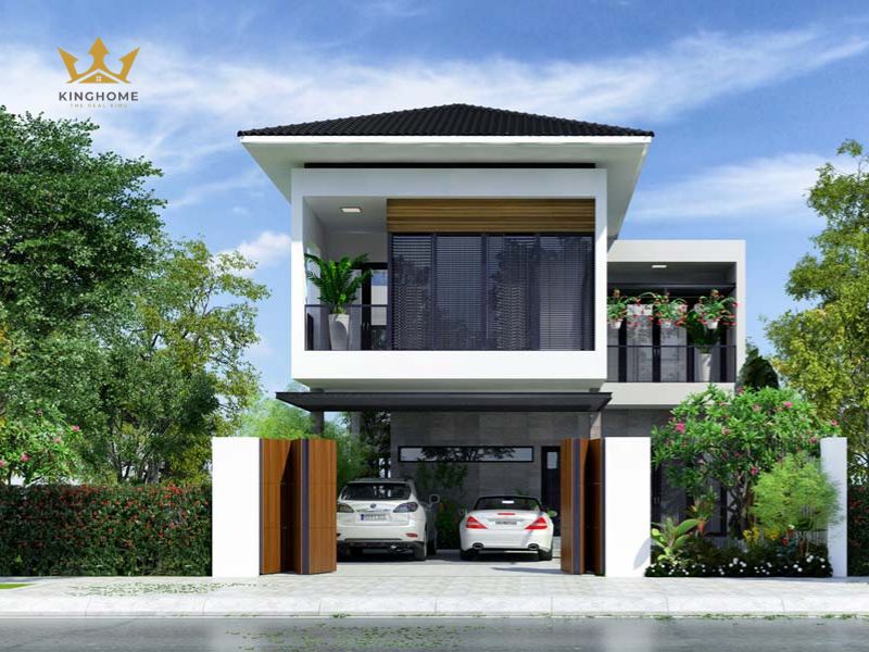 11-Biệt thự nhỏ có gara sở hữu ngoại thất khang trang