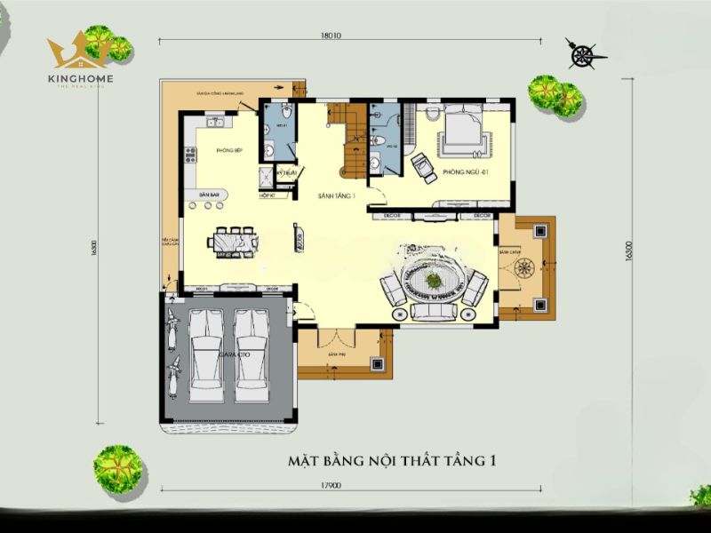 Công năng biệt thự có thể thiết kế linh hoạt 2