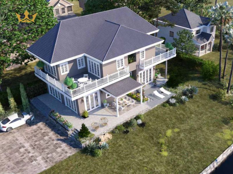 2-Căn biệt thự mini nhà vườn có chi phí tổng không đến 2 tỷ