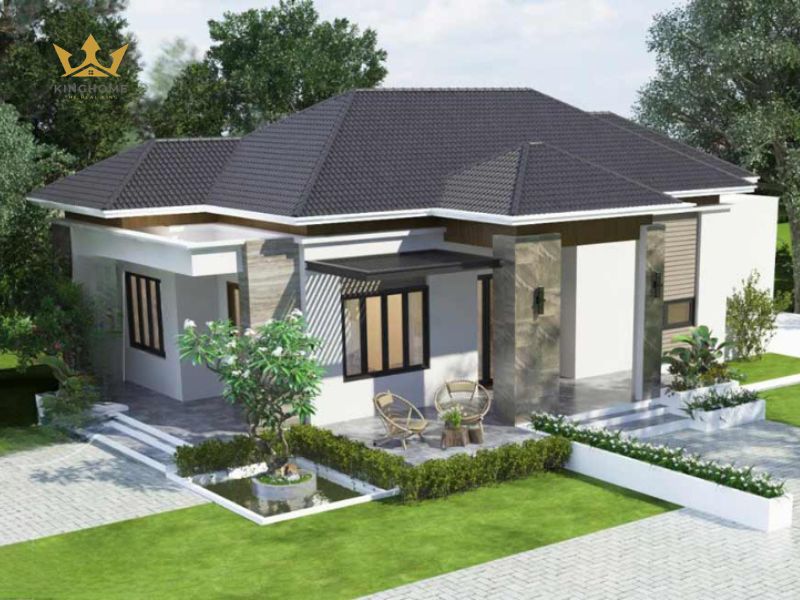 3-Chiêm ngưỡng sự xinh đẹp trong căn biệt thự vườn mini 1 tầng