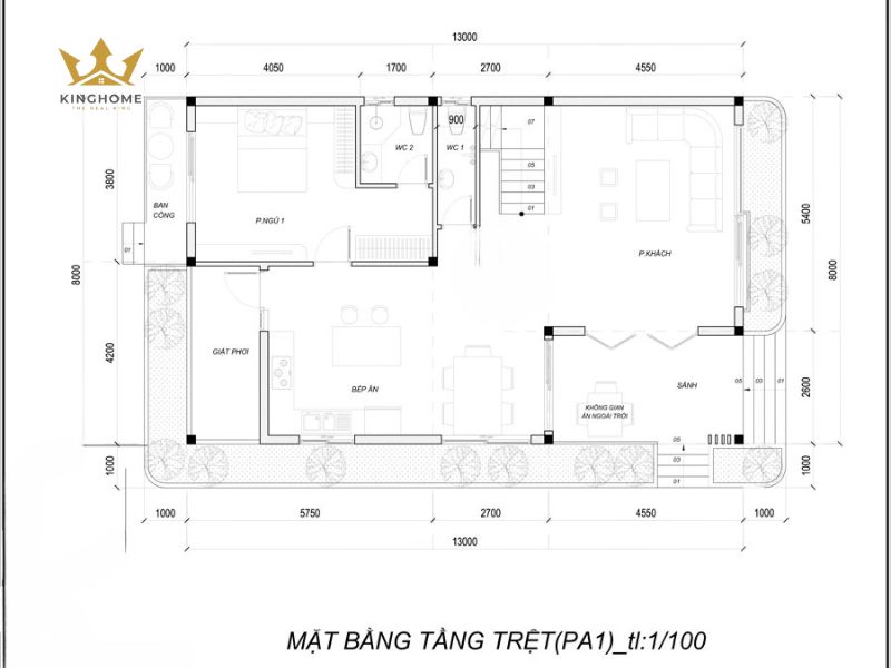 4-Cách bố trí khoa học cho biệt thự mini diện tích 100m2