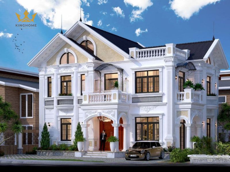 Mức đầu tư thi công của biệt thự mái Thái 2 tầng phù hợp 4
