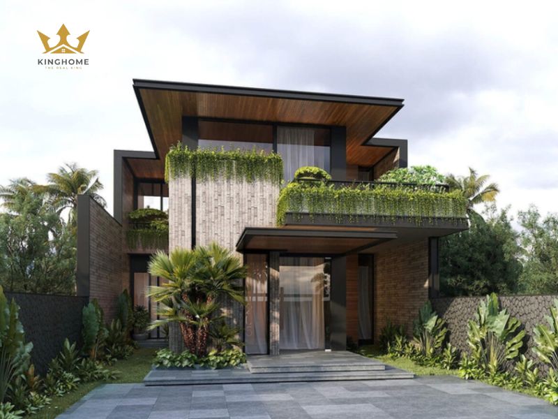 Mẫu thiết kế nhà biệt thự 2 tầng 100m2 ba phòng ngủ 4