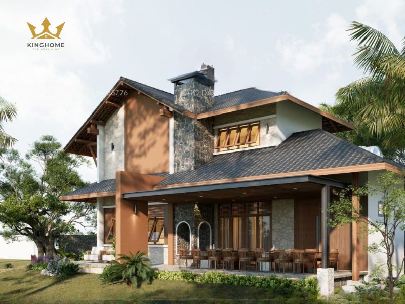 Biệt thự vườn 2 tầng hiện đại ưu tiên sử dụng vật liệu tiên tiến 6