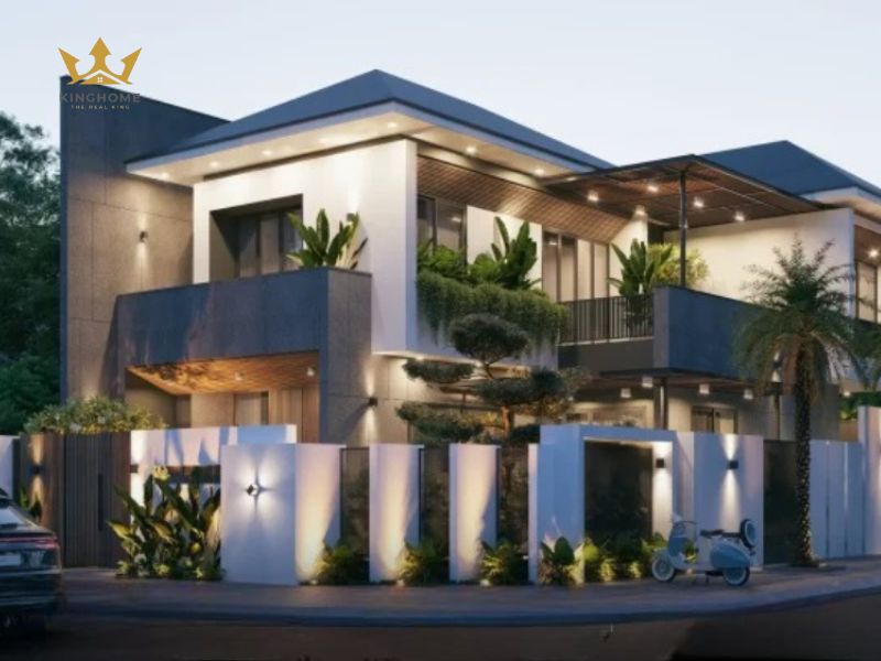 Mẫu biệt thự mái Nhật hai tầng ôm sân vườn lớn 7