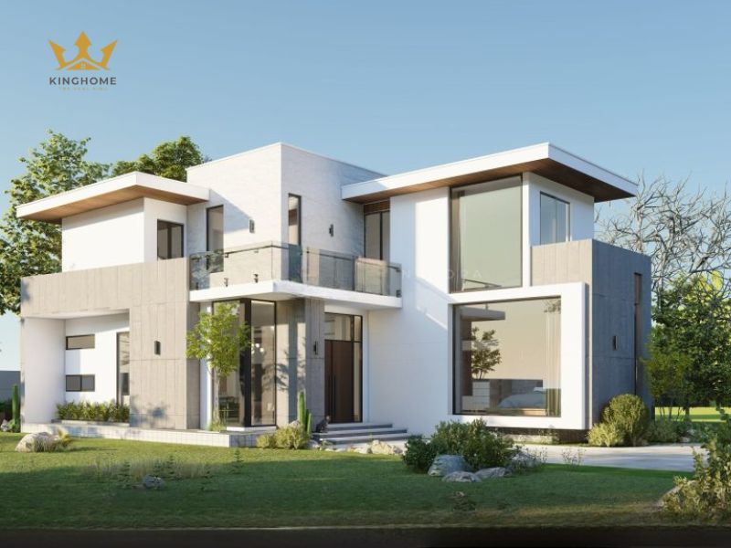 8-Mẫu biệt thự nhỏ hiện đại nằm giữa khoảng vườn xanh