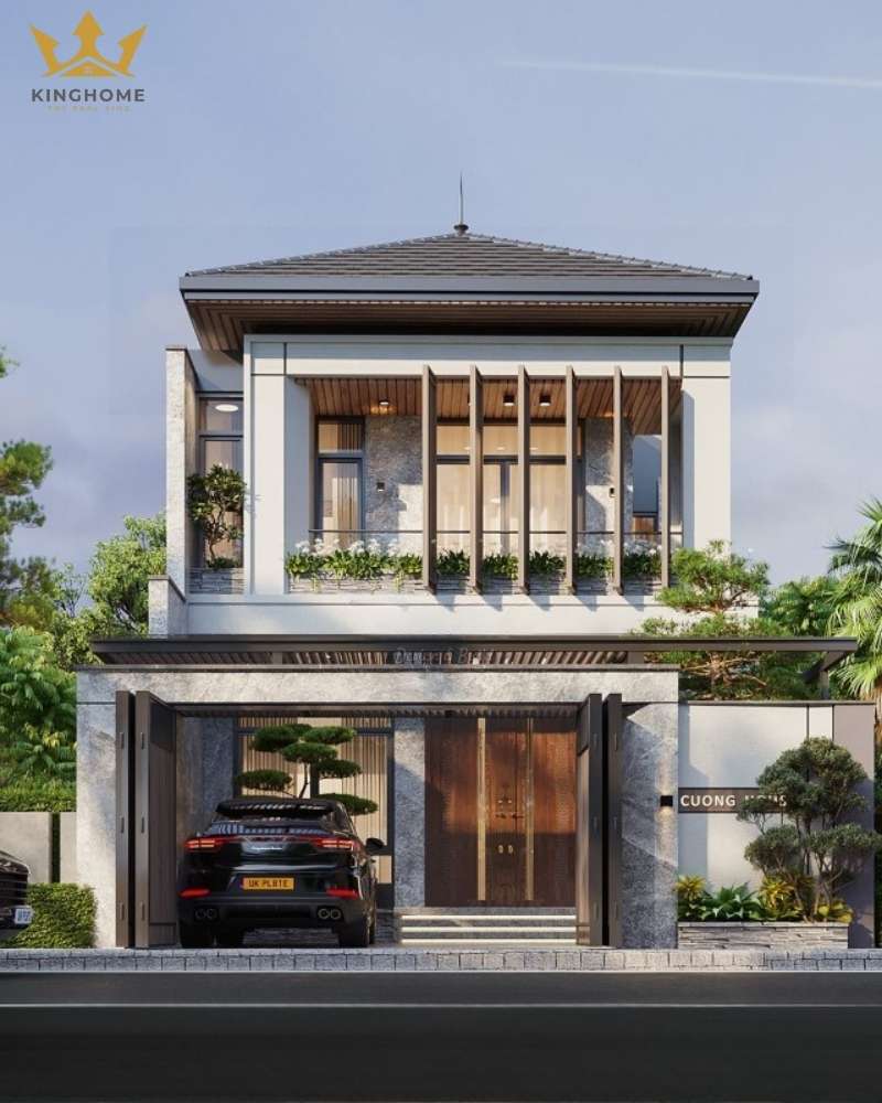 Phần mái Nhật được thiết kế tỉ mỉ mang lại tính thẩm mỹ cao 