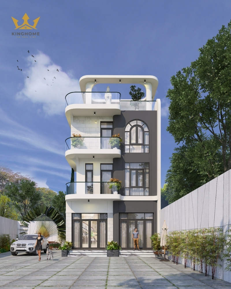 Nhà 3 tầng 1 tum rộng, công năng cho 5 - 6 thành viên