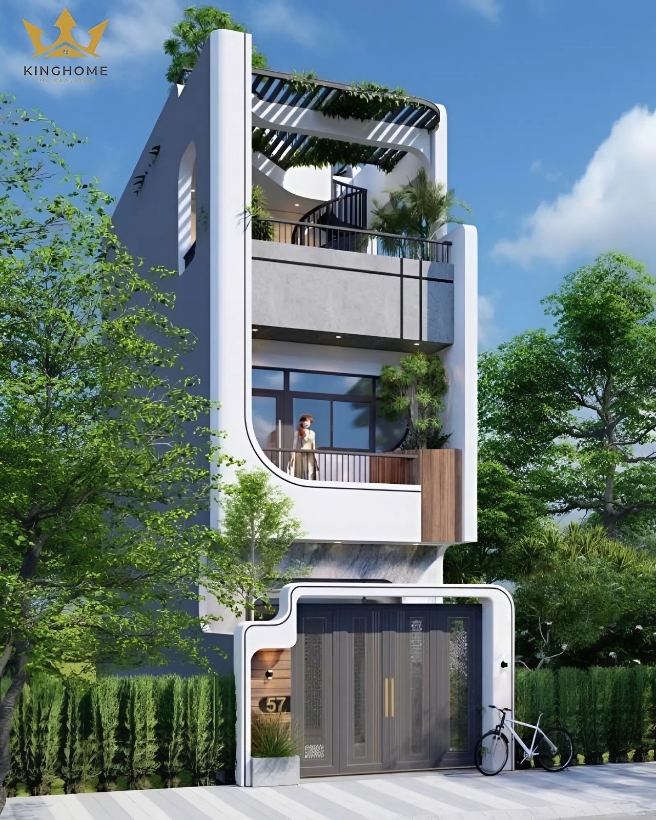 Tổng diện tích mặt 300m2 rộng rãi cho gia chủ