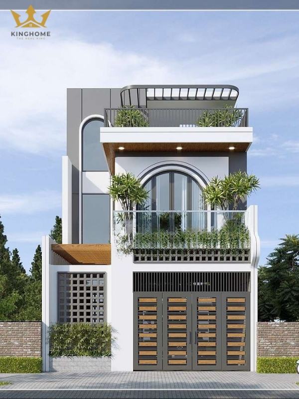 Mẫu thiết kế nha ống 2 tầng đơn giản phong cách hiện đại