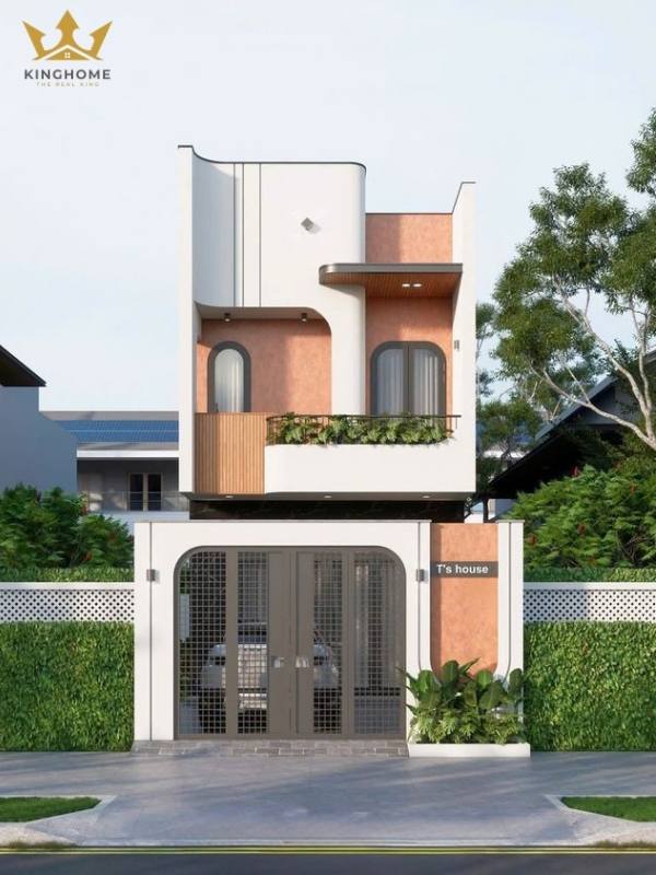 Phần sân trước có thể tận dụng làm gara xe ô tô 