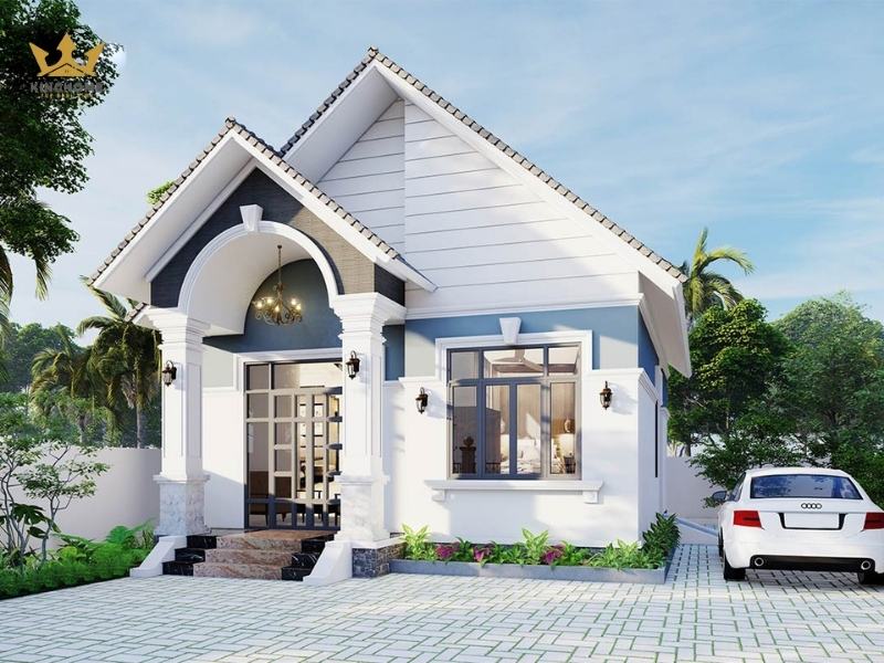 Mẫu nhà có 2 phòng ngủ diện tích nhỏ 
