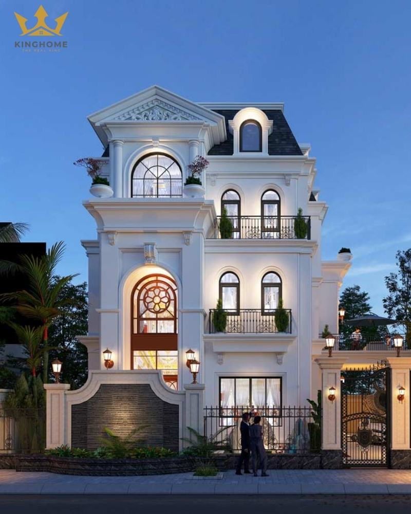 Phong cách tân cổ điển với những đường phào tinh tế 