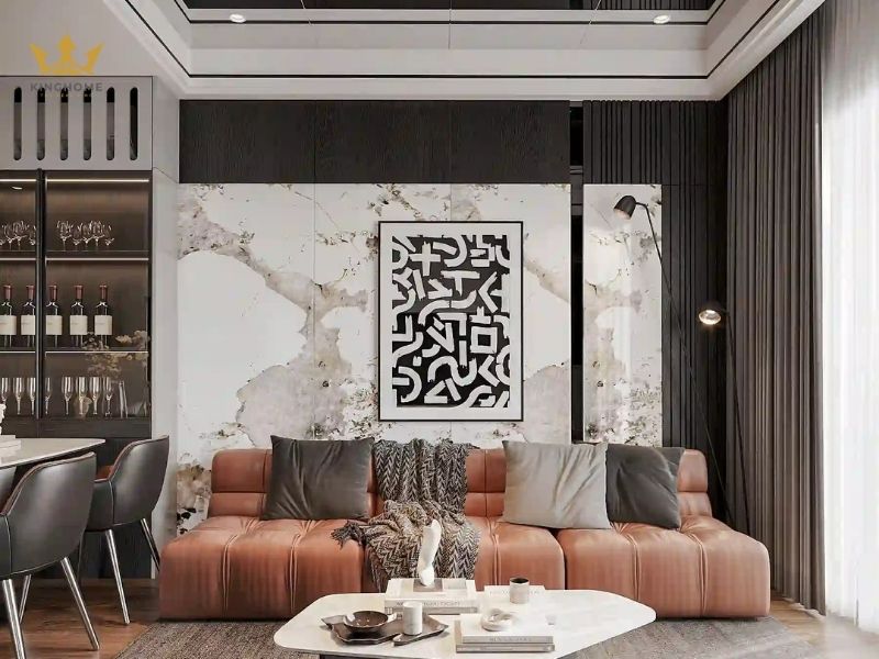 Thiết kế phòng khách chung cư phong cách hiện đại, nổi bật 