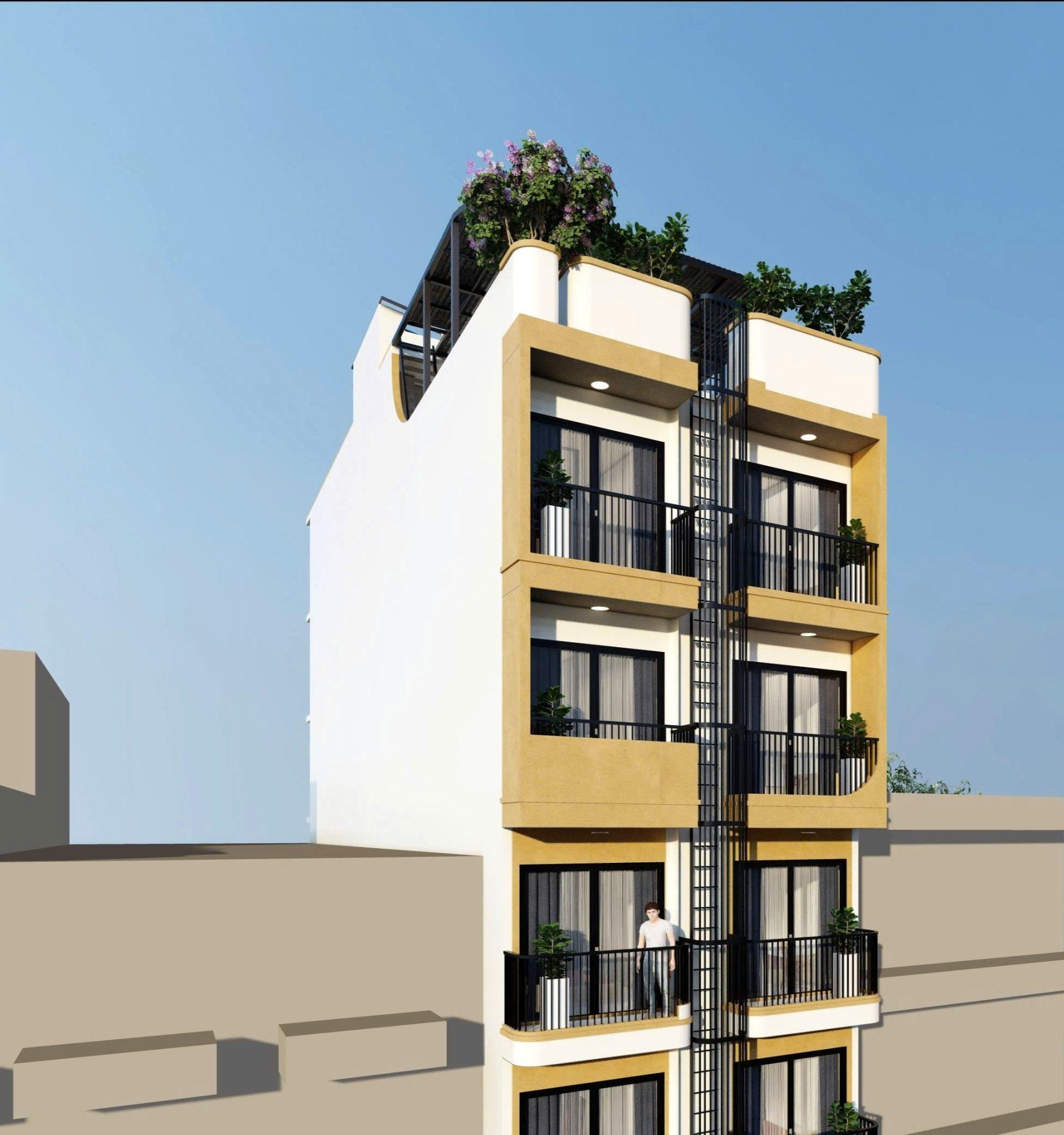 Thiết kế tòa chung cư mini 100m2 tại yên xá