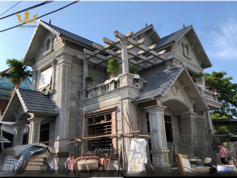 13-Kinh nghiệm xây dựng mái Thái cho biệt thự 3 tầng tân cổ điển