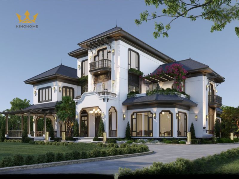 13-Vẻ đẹp hoài niệm trong công trình biệt thự vườn Indochine