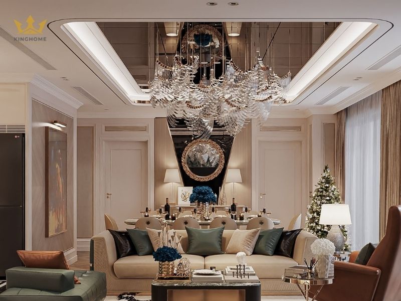 Phong cách Luxury với những chi tiết trang trí cầu kỳ 