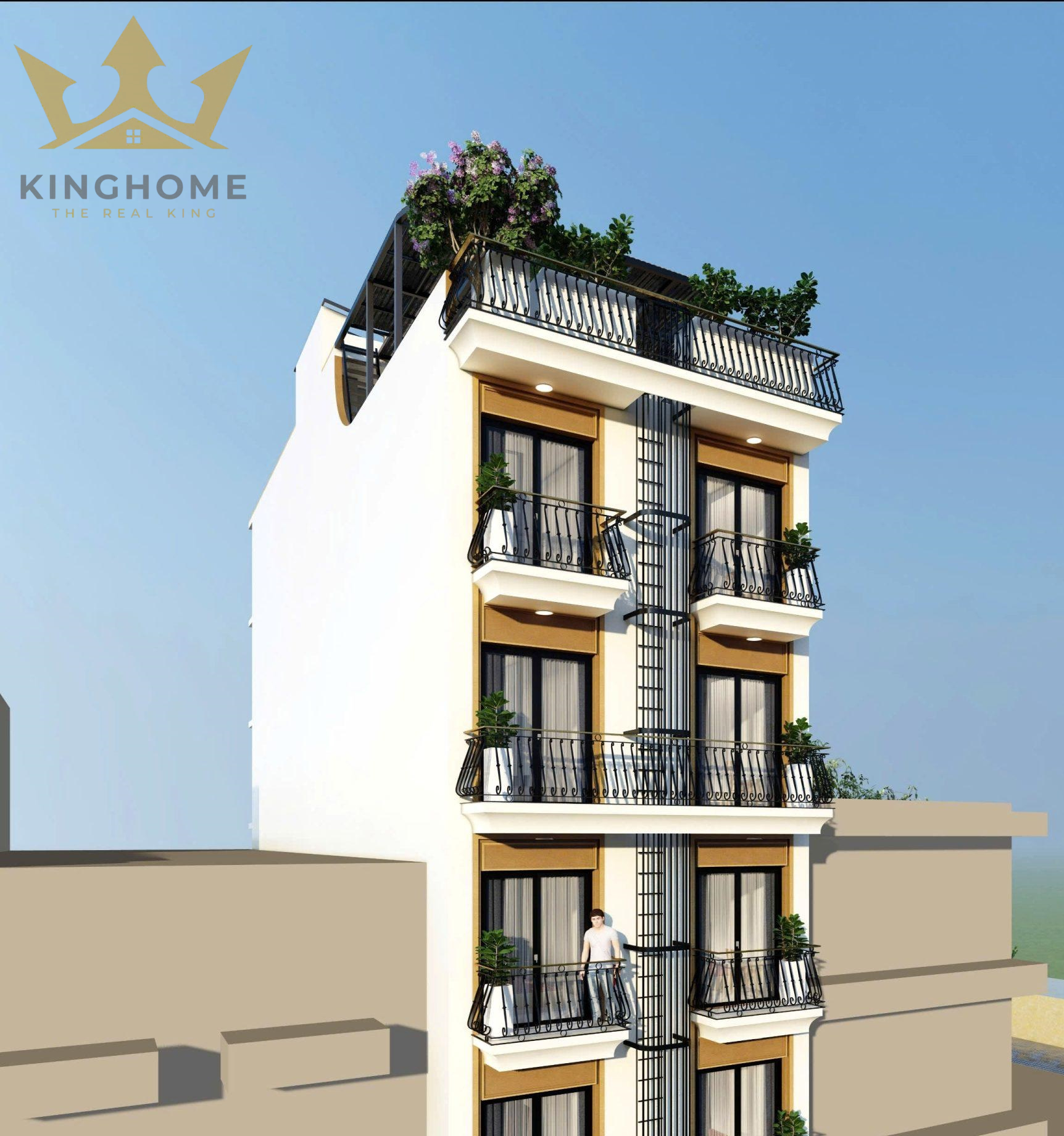 Tòa chung cư mini 6x20m 9 tầng 1 tum tại Yên Xá