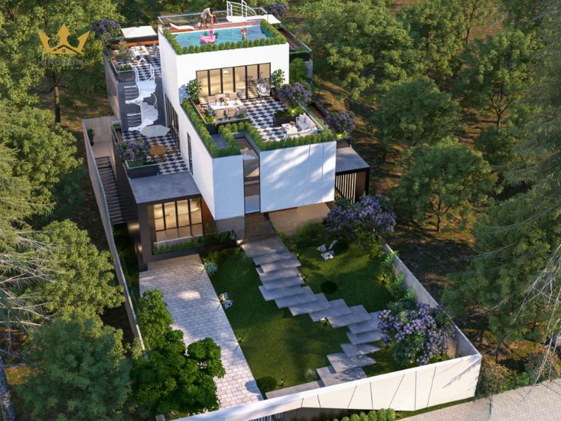 biệt thự nhà vườn 3 tầng