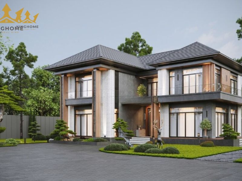 16-Hệ mái Nhật kết hợp với kiến trúc hiện đại giúp duy trì vẻ đẹp bền vững