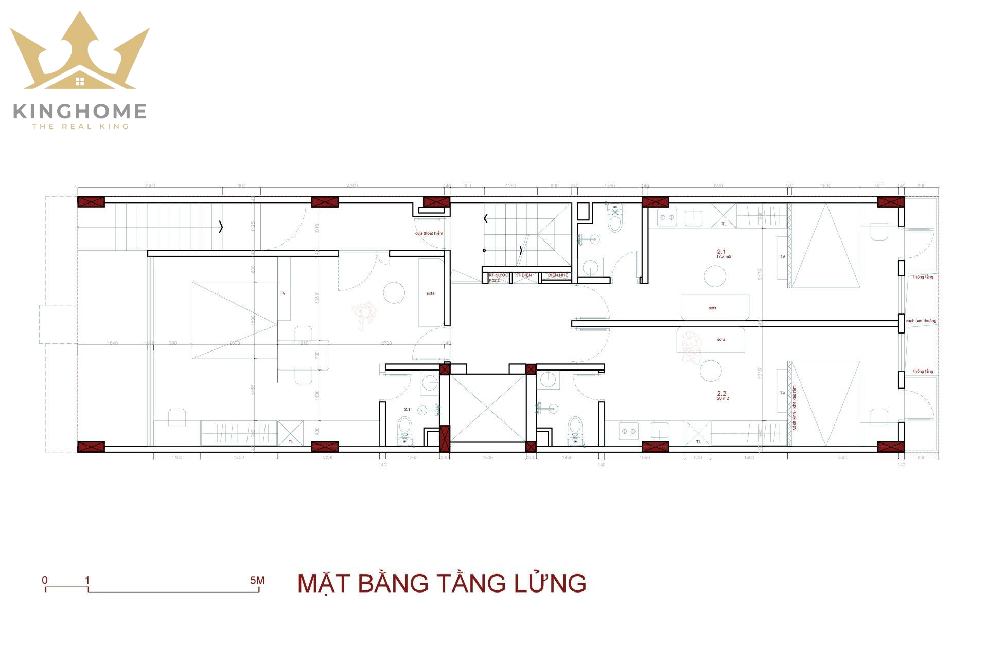 Tòa chung cư mini 6x20m 9 tầng 1 tum tại Yên Xá