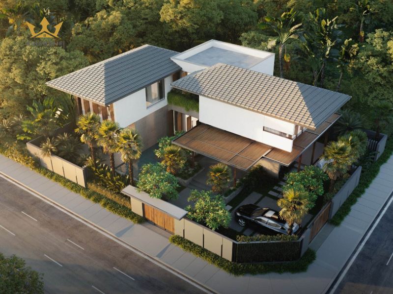2-Mẫu biệt thự chữ L truyền thống mang hơi thở lịch sử