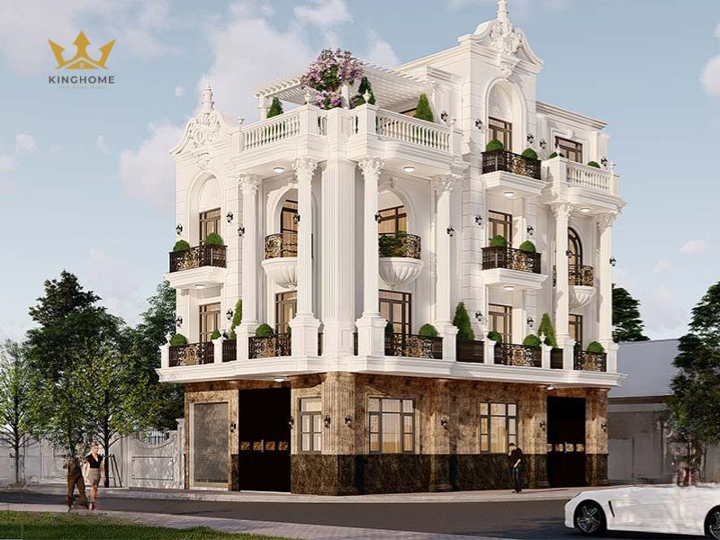 2-Mẫu biệt thự tân cổ điển ba tầng hoàn mỹ