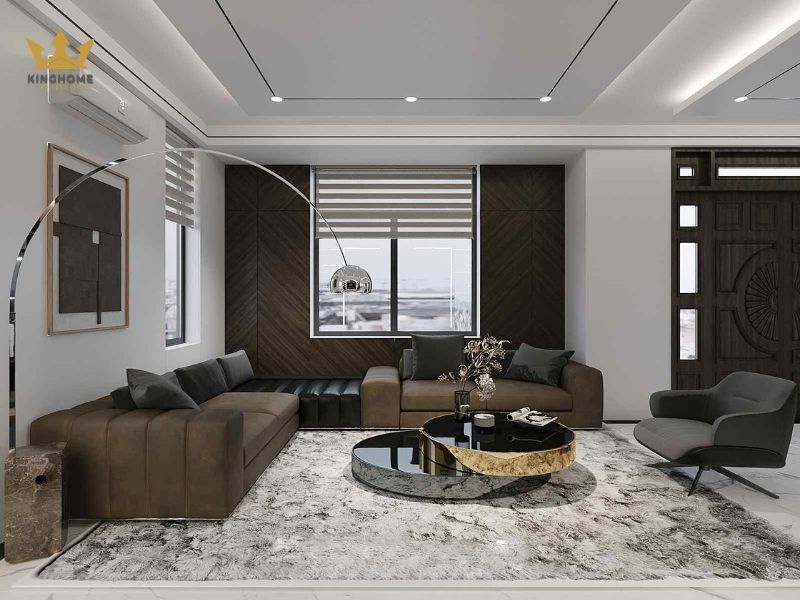 Nội thất nhà phố lô góc phong cách hiện đại, đơn giản 