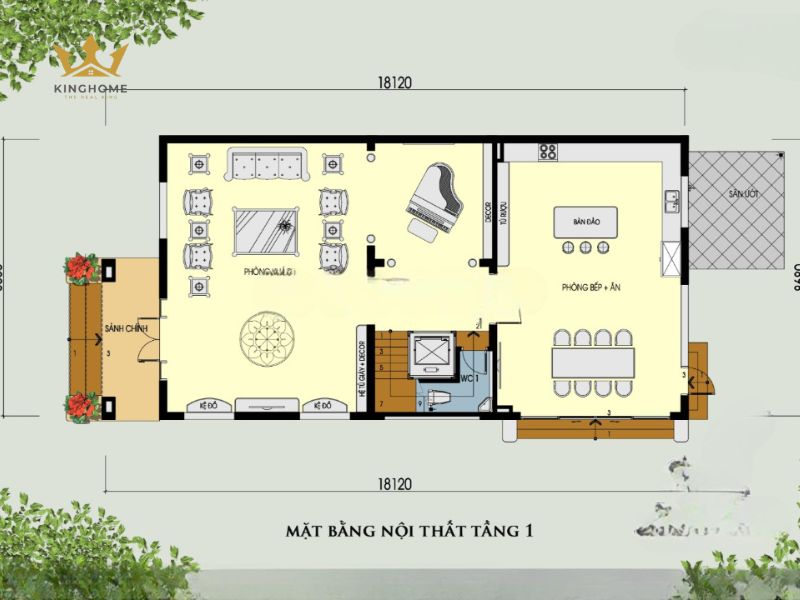 3-Biệt thự phố 3 tầng hai mặt tiền có thiết kế hiện đại