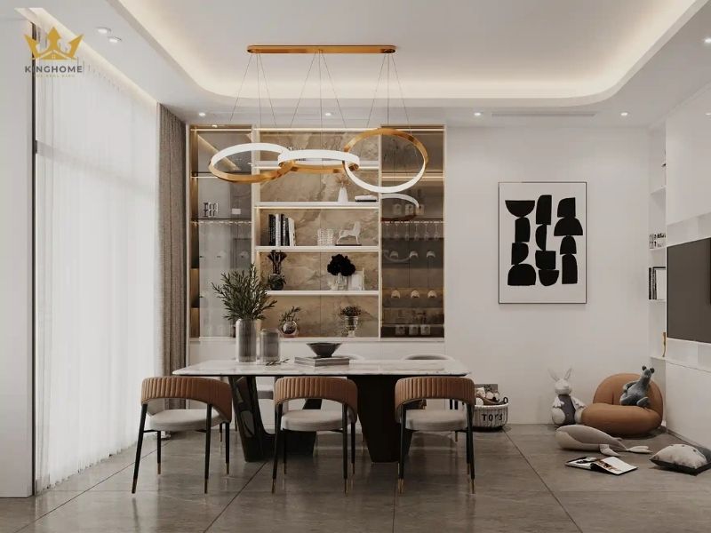 Phòng ăn được phù hợp cho từ 4 - 6 người 