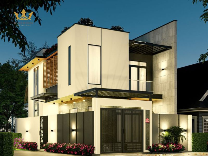 9-Phong cách Nhiệt Đới Tropical trong biệt thự 2 mặt tiền 2 tầng