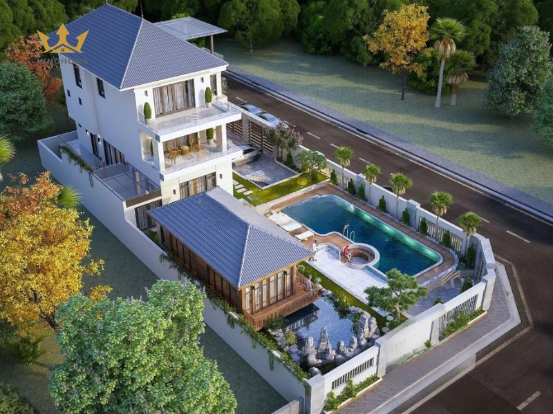 9- Biệt thự 3 tầng mang đến không gian nghỉ dưỡng lý tưởng