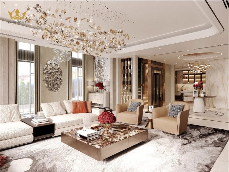 Nội thất cho phòng khách có diện tích 25m2