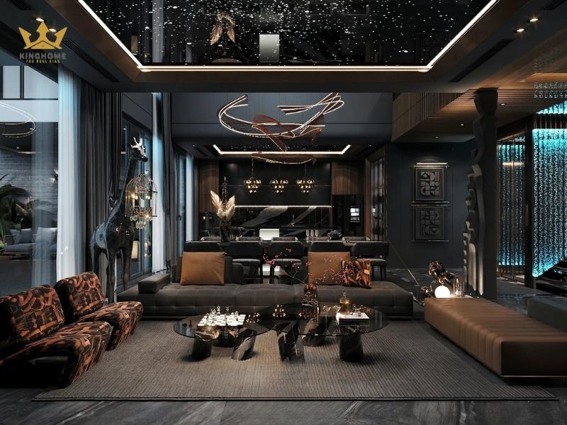 Phong cách Luxury sang trọng với tone màu trầm