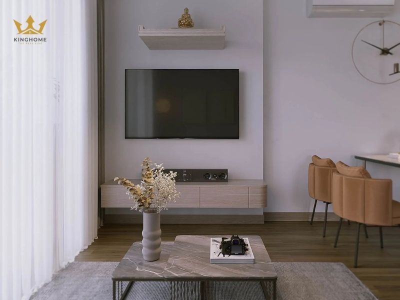 Mẫu thiết kế nhà chung cư đẹp 70m2 phong cách hiện đại
