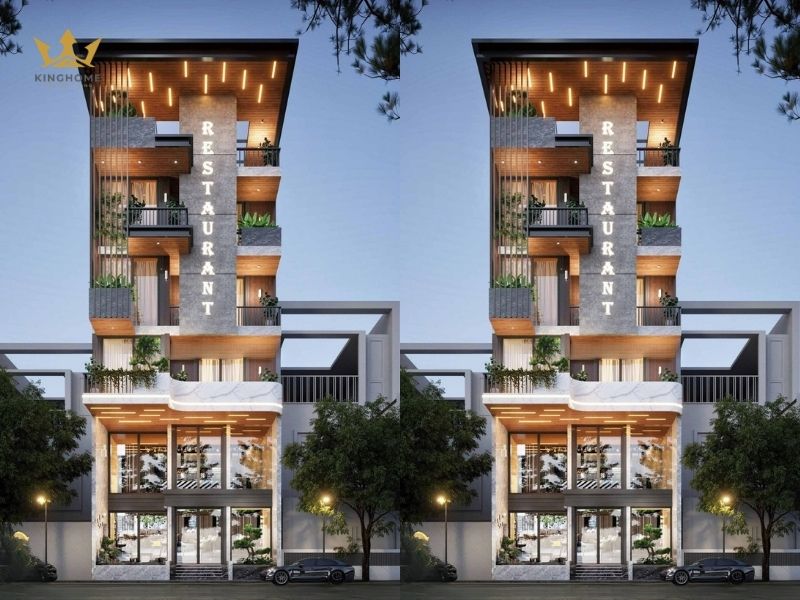 Mẫu thiết kế nhà hàng phong cách hiện đại 