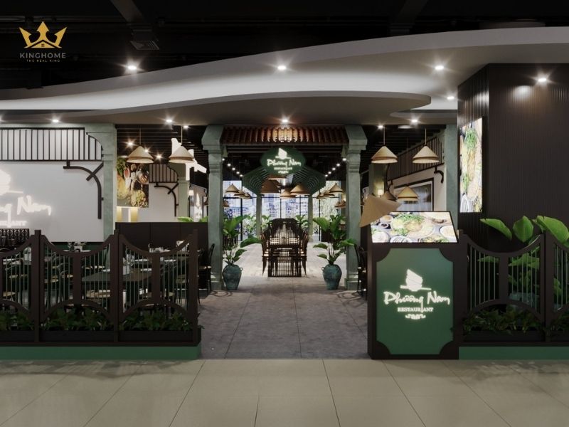 Dự án thiết kế nhà hàng chay đẹp từ King Home 