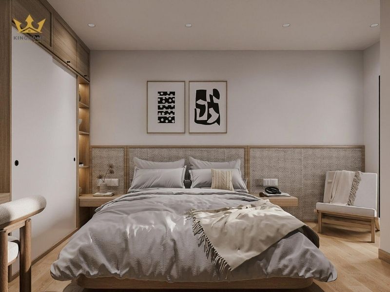 Sử dụng các chất liệu gỗ, mây gần gũi với thiên nhiên 