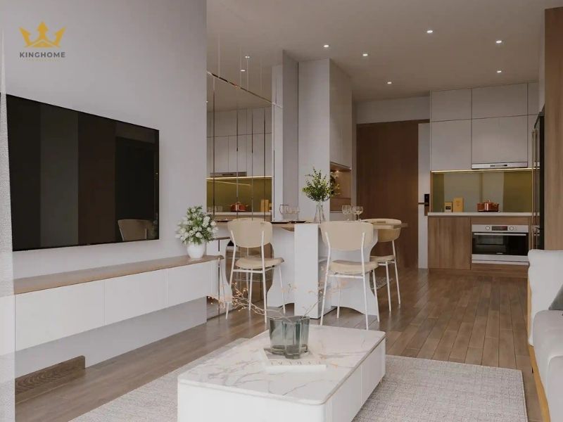 Thiết kế nhà chung cư đẹp 70m2 phong cách Vintage nhẹ nhàng