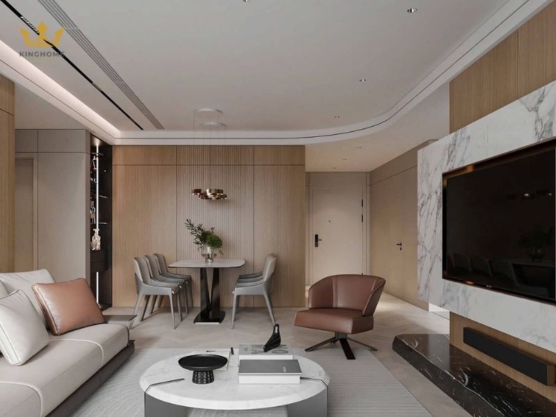 Thiết kế nội thất chung cư 50m2 phong cách hiện đại