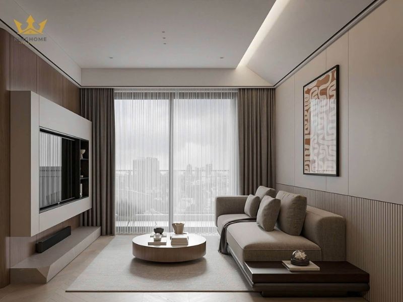 Thiết kế nội thất chung cư 50m2 tối giản, tiết kiệm chi phí
