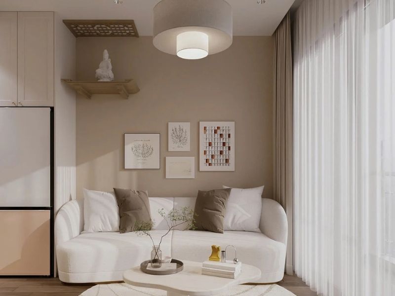 Thiết kế mẫu nhà chung cư 70m2 phong cách Nhật Bản
