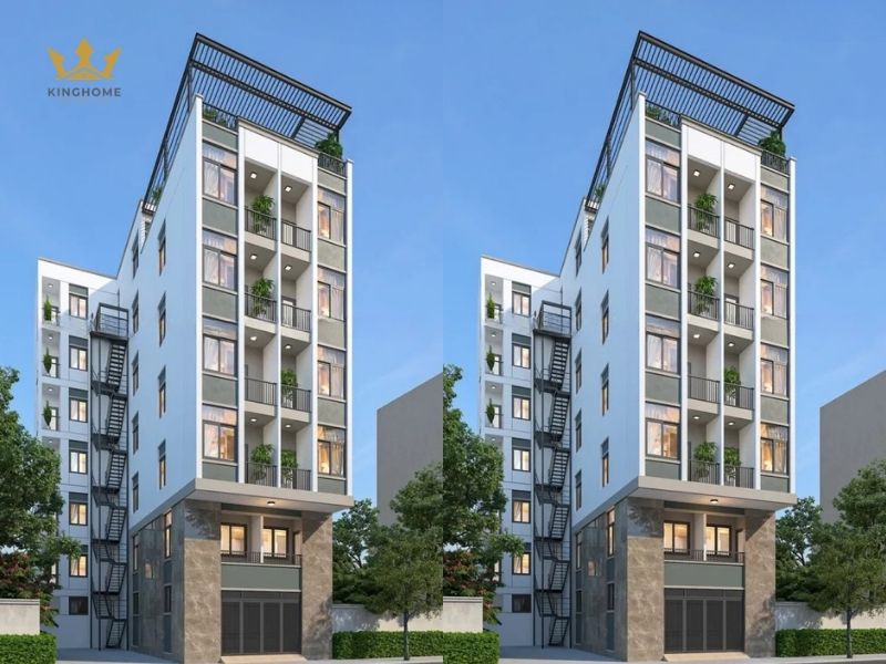 Mẫu thiết kế chung cư đẹp khép kín 