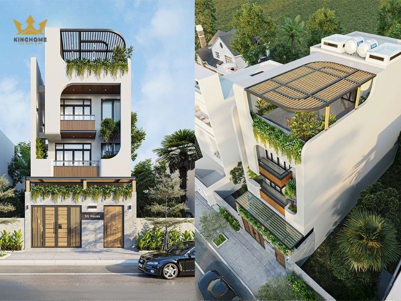Thiết kế nhà phố kết hợp văn phòng khoa học