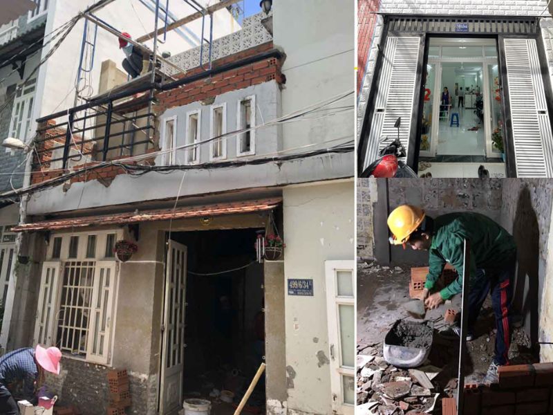 Gia cố toàn bộ kết cấu nhà