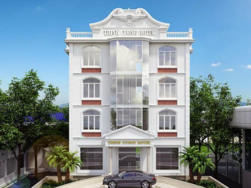 Thiết kế mặt tiền khách sạn