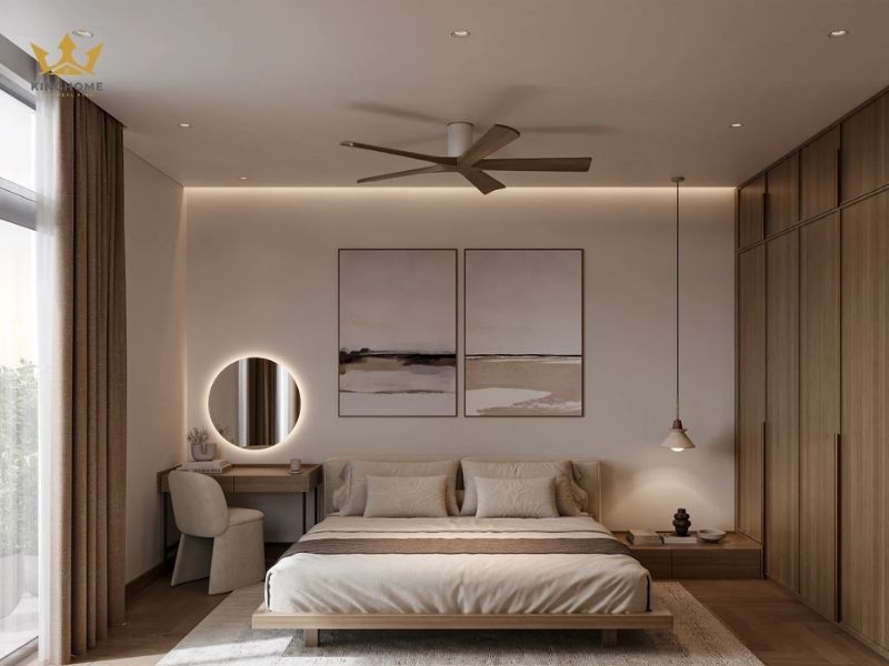 Nội thất không gian phòng ngủ hiện đại